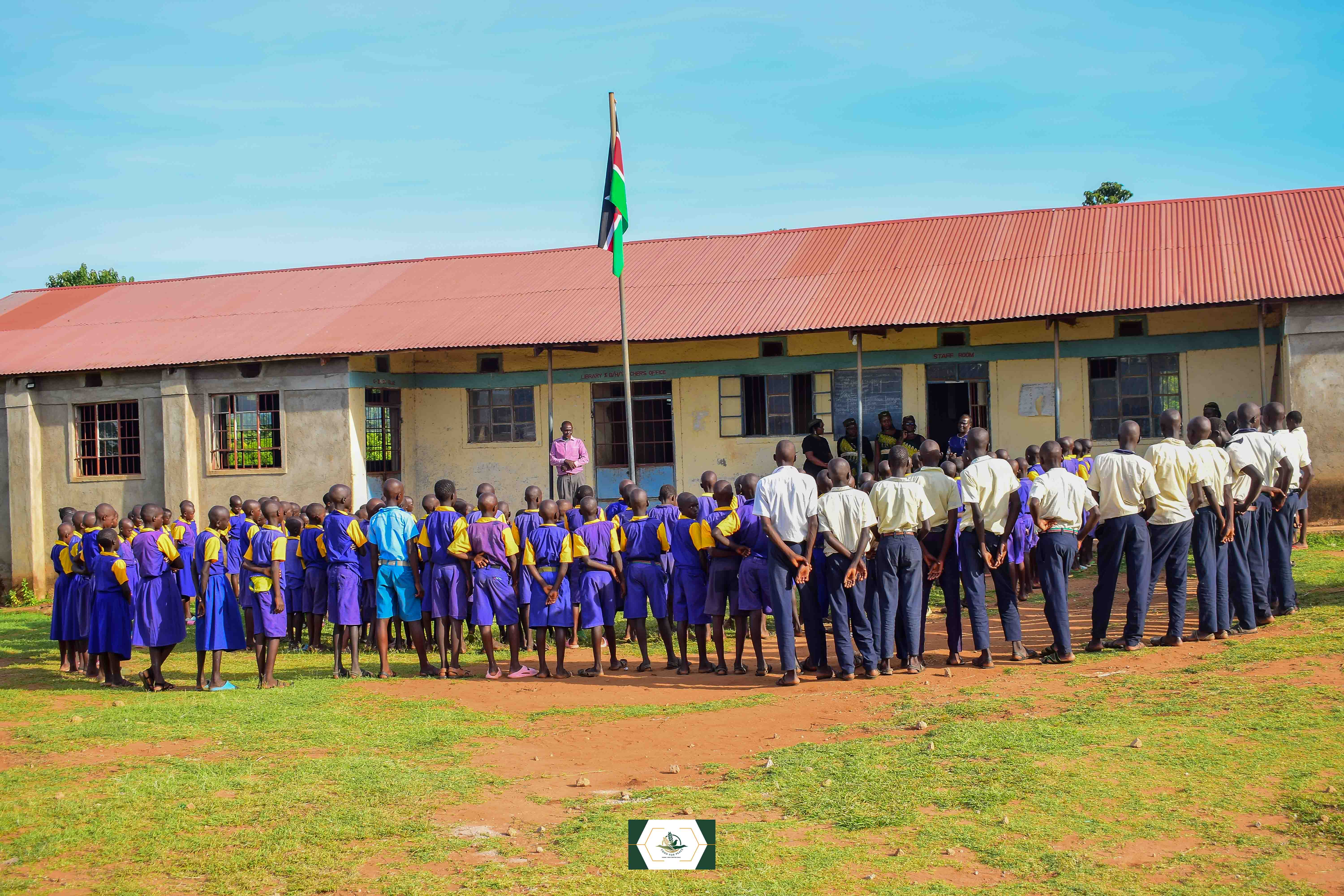 Happy children helped